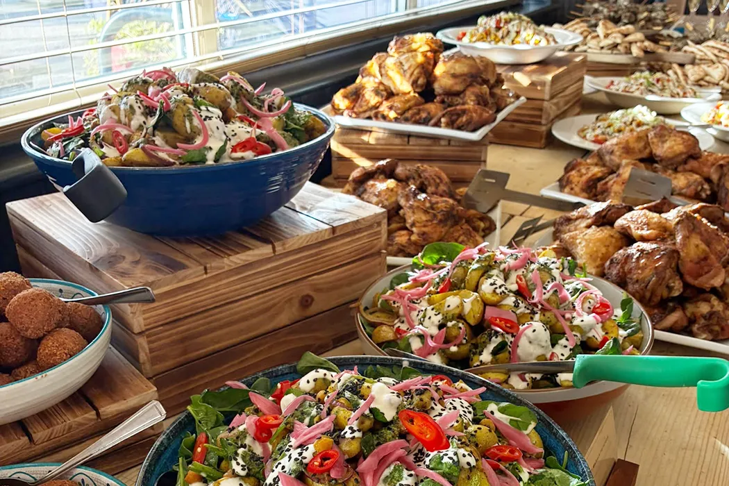 Love, eat, drink and be merry this Christmas Buffet food 1050x700 1 - Love, eat, drink and be merry this Christmas