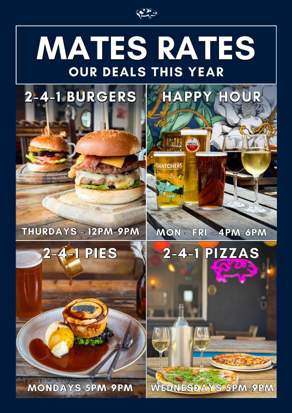 Amazing events and deals at The Old Spot MATES RATES 2026 - Amazing events and deals at The Old Spot