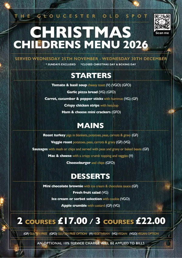 CHRISTMAS MENU KIDS - Love, eat, drink and be merry this Christmas